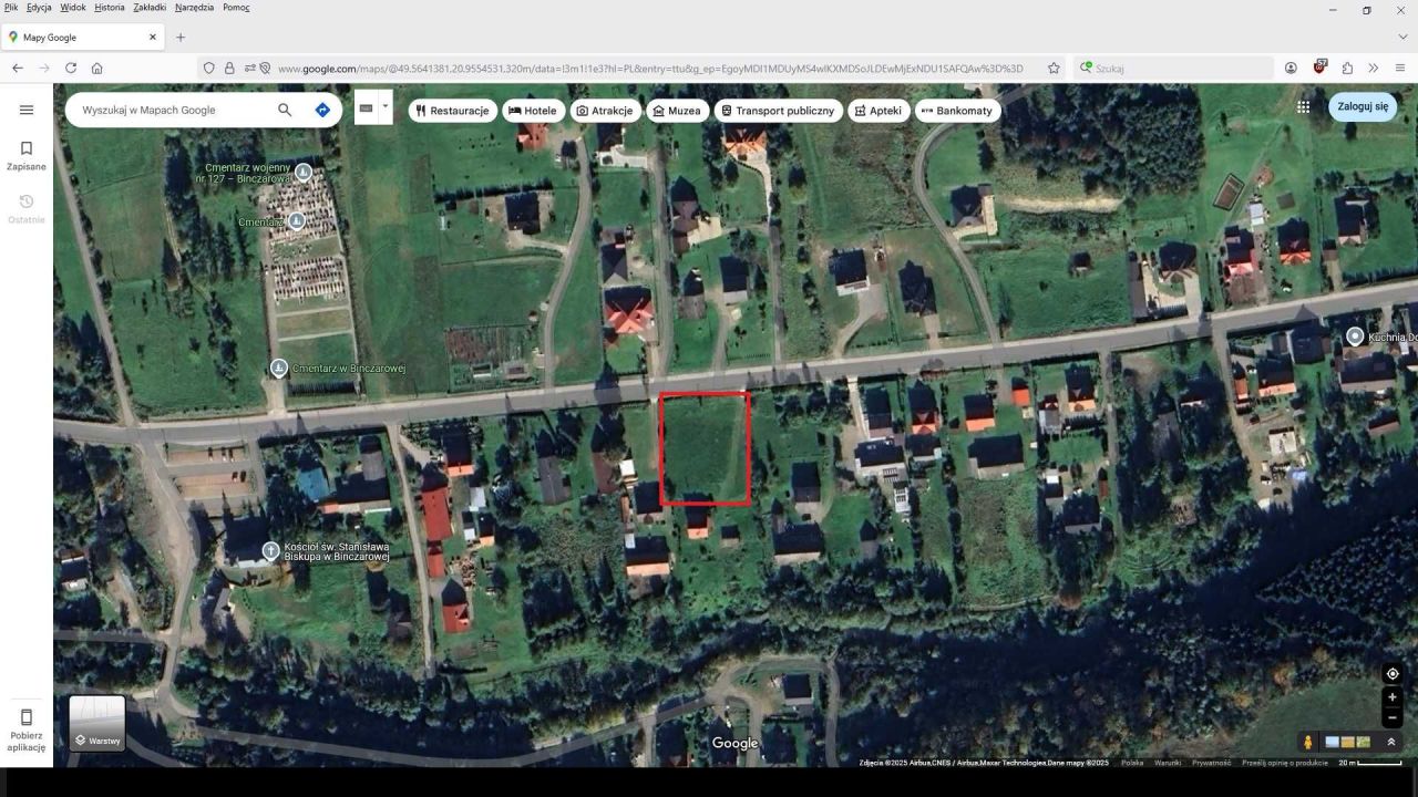 Działka budowlana Binczarowa