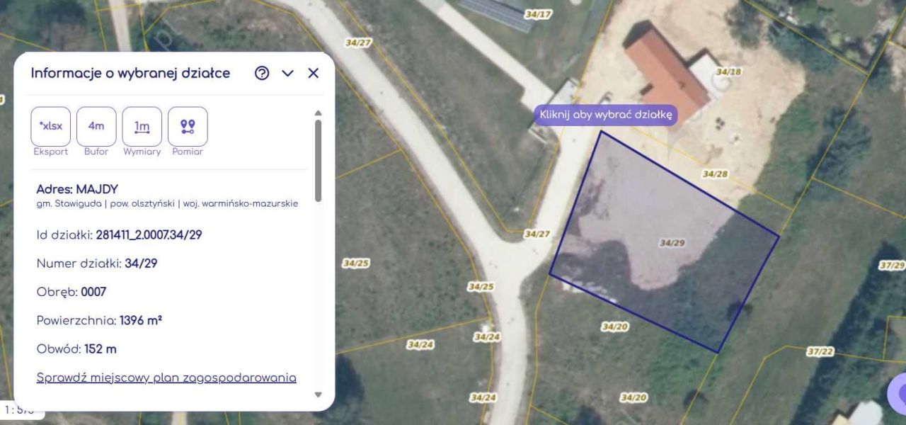 Działka budowlana Majdy. Zdjęcie 1
