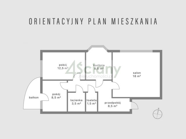 Mieszkanie 3-pokojowe Warszawa Ursus, ul. Królów Polskich. Zdjęcie 2