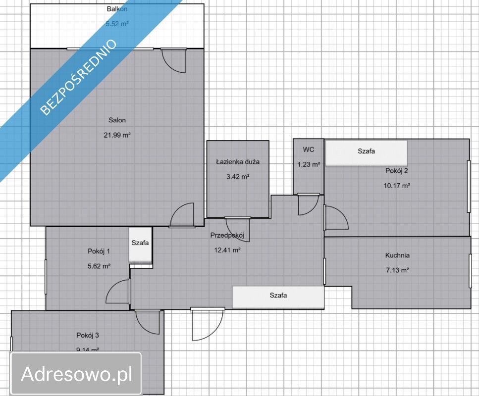 Mieszkanie 4-pokojowe Elbląg, ul. Pułkownika Stanisława Dąbka. Zdjęcie 7