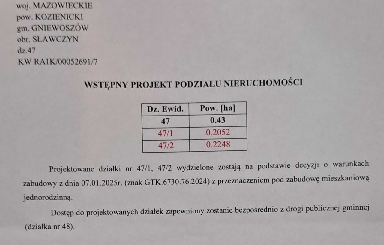 Działka budowlana Sławczyn. Zdjęcie 2