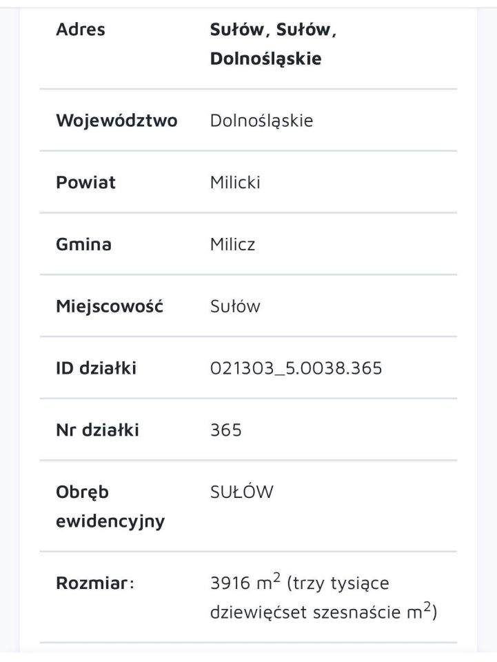 Działka budowlana Sułów. Zdjęcie 2