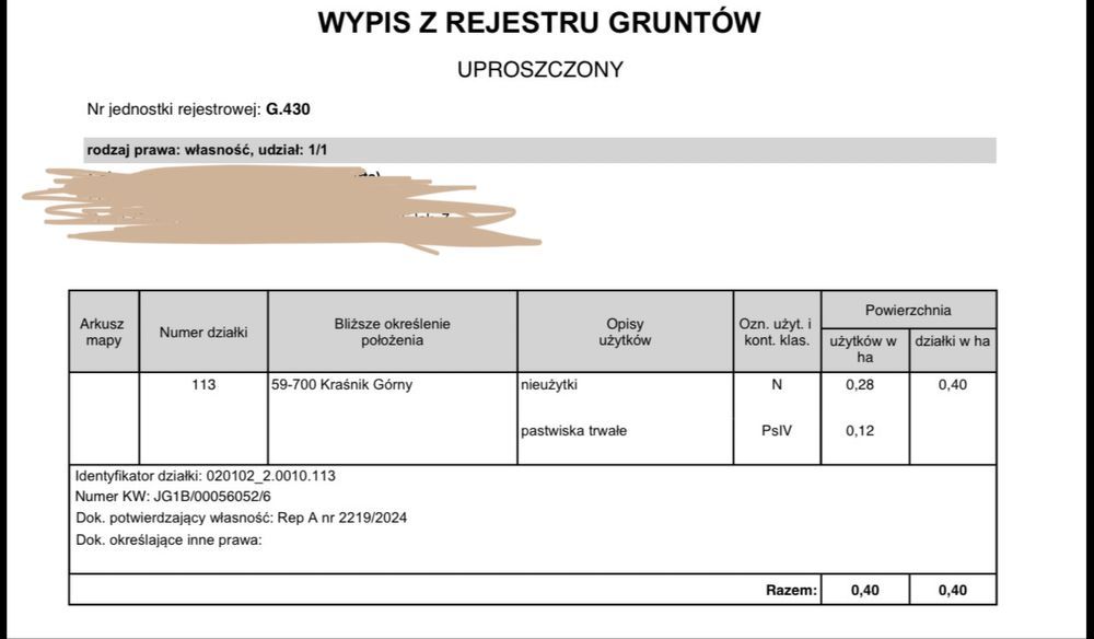 Działka budowlana Kraśnik Górny. Zdjęcie 3