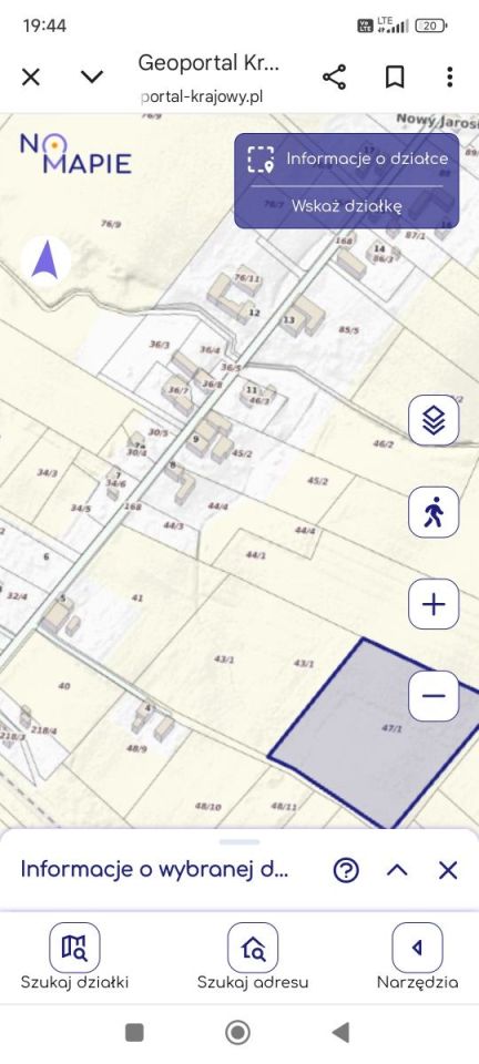 Działka rolna Nowy Jarosław