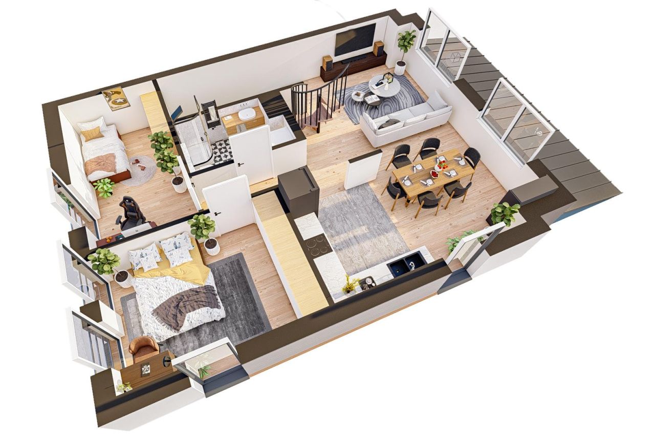 Mieszkanie 5-pokojowe Gdańsk Kiełpino Górne, ul. Goplańska