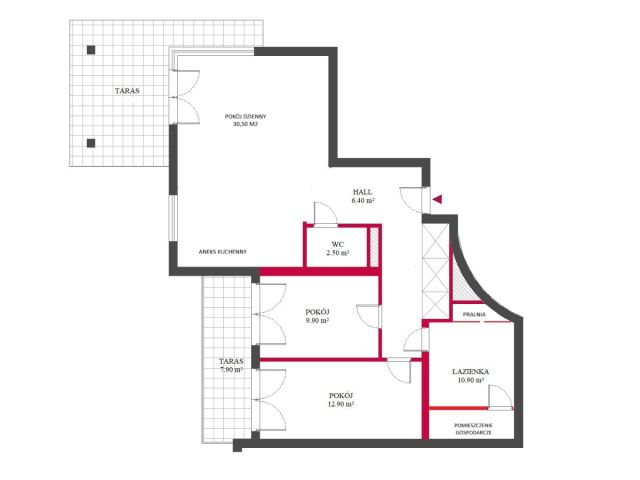 Mieszkanie 3-pokojowe Kraków Krowodrza, ul. Poznańska. Zdjęcie 23
