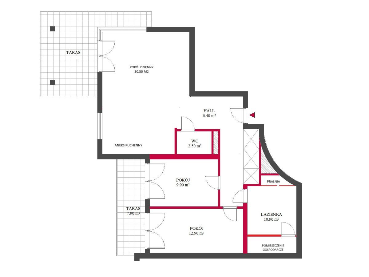 Mieszkanie 3-pokojowe Kraków Krowodrza, ul. Poznańska. Zdjęcie 23