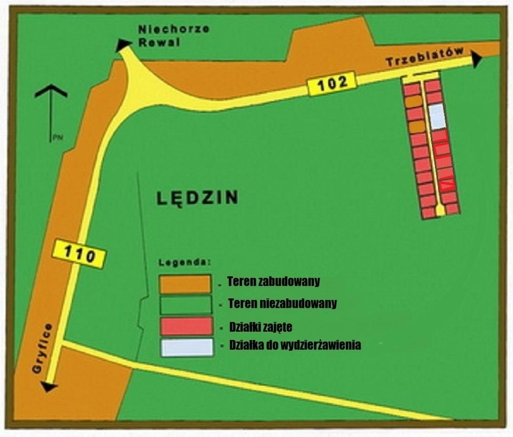 Działka budowlana Lędzin. Zdjęcie 3