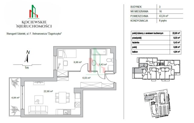 Mieszkanie 2-pokojowe Starogard Gdański. Zdjęcie 22