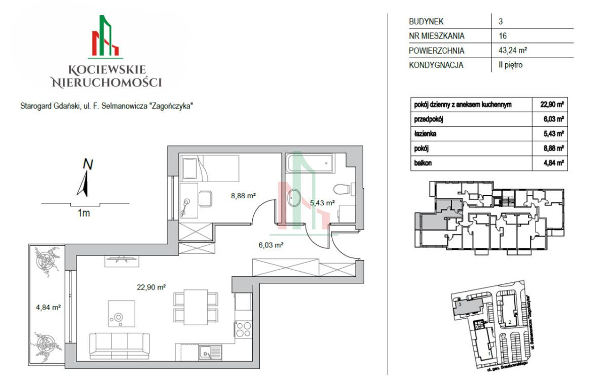 Mieszkanie 2-pokojowe Starogard Gdański. Zdjęcie 22