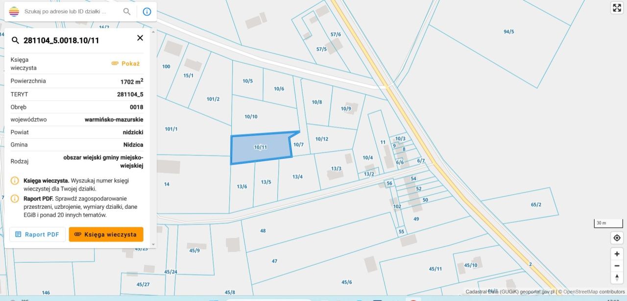 Działka rolno-budowlana Nibork Drugi. Zdjęcie 2