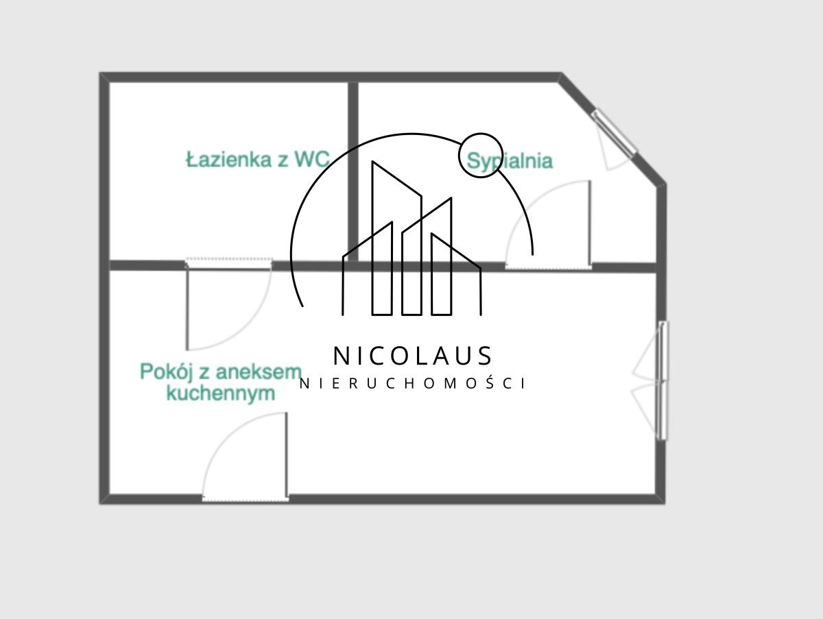 Mieszkanie 1-pokojowe Toruń Podgórz, ul. Poznańska. Zdjęcie 6