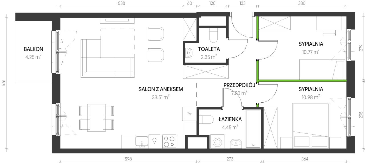 Mieszkanie 3-pokojowe Wrocław Maślice, ul. Augustowska. Zdjęcie 6