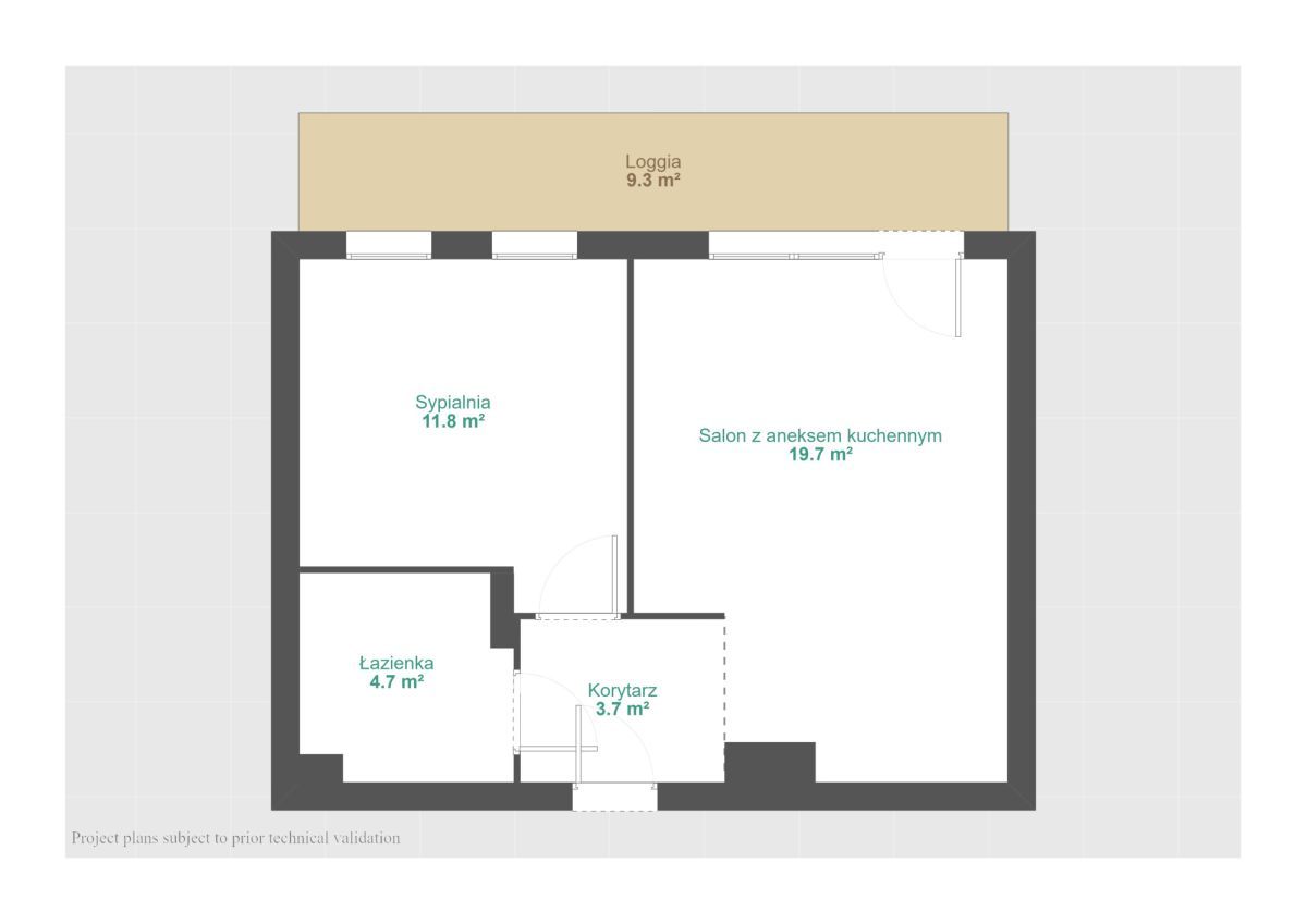 Mieszkanie 2-pokojowe Poznań Winogrady, ul. Hawelańska. Zdjęcie 15
