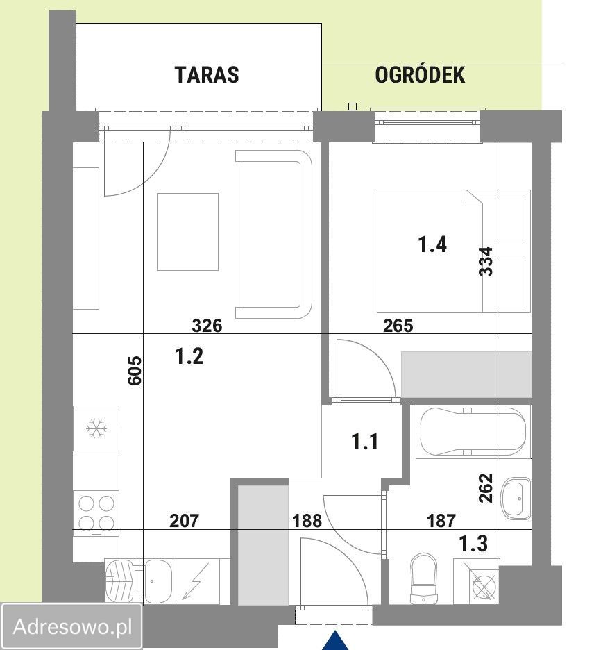 Mieszkanie 2-pokojowe Psarskie, ul. Hebanowa. Zdjęcie 18