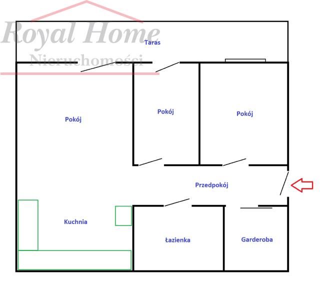 Mieszkanie 3-pokojowe Wrocław Krzyki, ul. Hubska. Zdjęcie 16