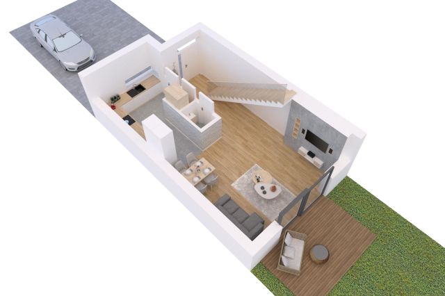 dom szeregowy, 5 pokoi Warszawa Wawer, ul. Skalnicowa. Zdjęcie 13