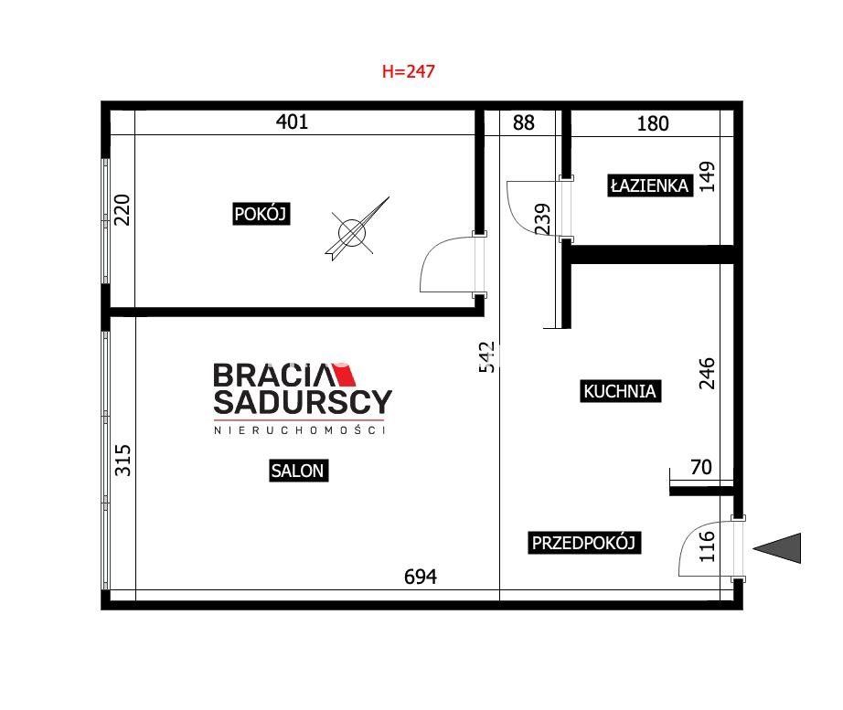 Mieszkanie 2-pokojowe Kraków Bieńczyce, os. Kalinowe. Zdjęcie 21