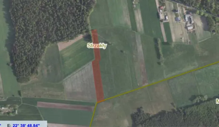 Działka rolna Strzakły