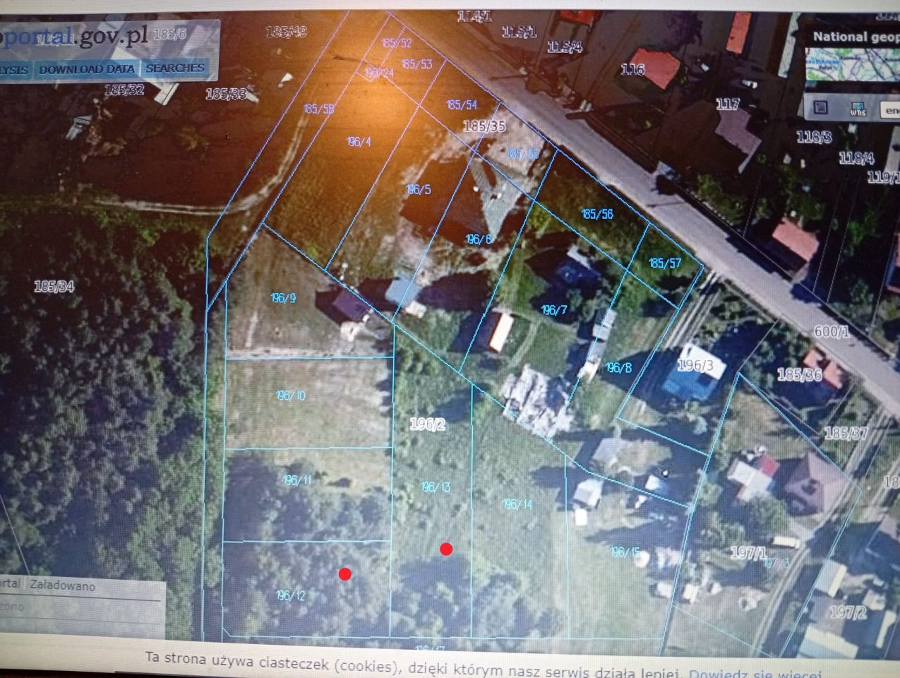 Działka budowlana Susiec, ul. Tomaszowska. Zdjęcie 1