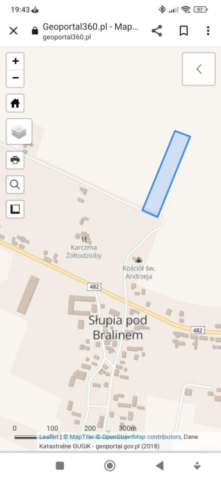 Działka budowlana Słupia pod Bralinem. Zdjęcie 3