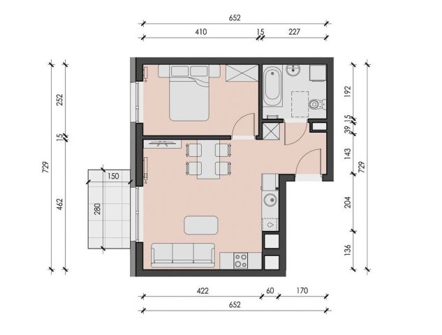 Mieszkanie 2-pokojowe Zgierz, ul. Konstantynowska. Zdjęcie 15