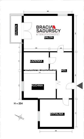 Mieszkanie 2-pokojowe Kraków Prądnik Biały, ul. abp. Zygmunta Szczęsnego Felińskiego. Zdjęcie 3