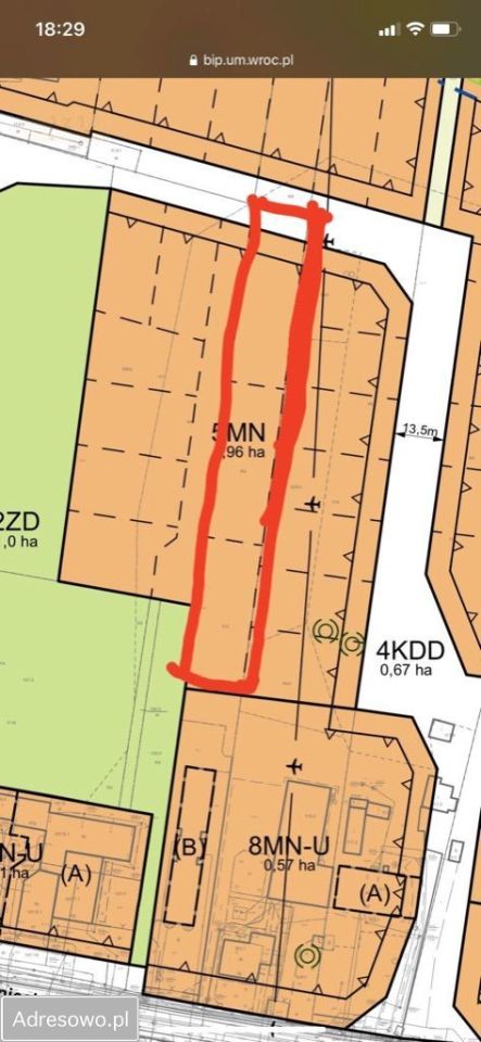 Działka budowlana Wrocław Muchobór Wielki, ul. Krzemieniecka. Zdjęcie 3