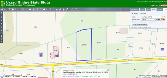 Działka budowlana Lisi Ogon, ul. Cicha. Zdjęcie 1