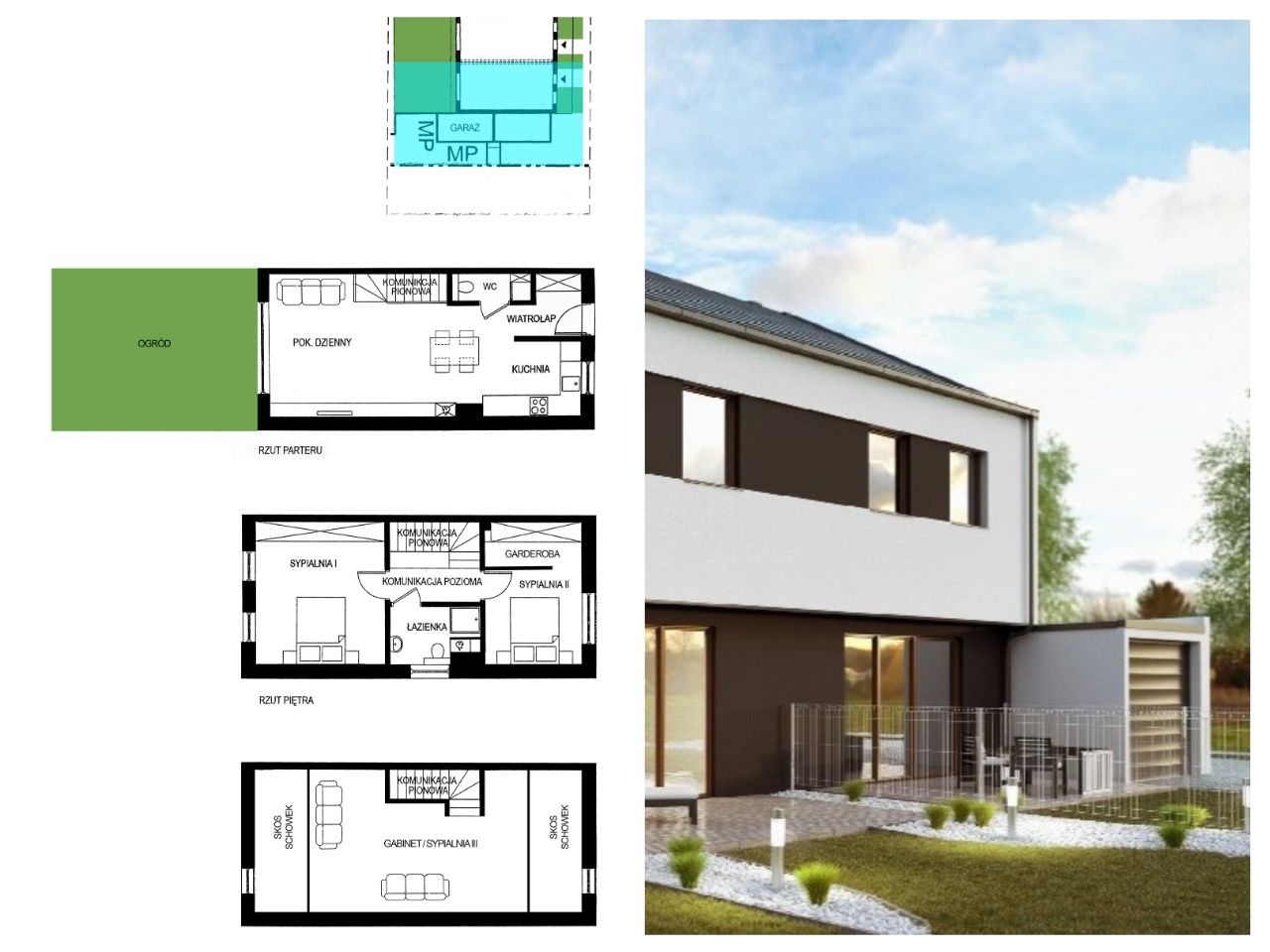 bliźniak, 4 pokoje Radwanice, ul. Spacerowa. Zdjęcie 21