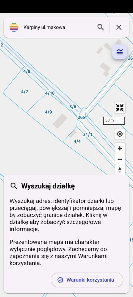 Działka rolno-budowlana Karpiny, ul. Makowa. Zdjęcie 2