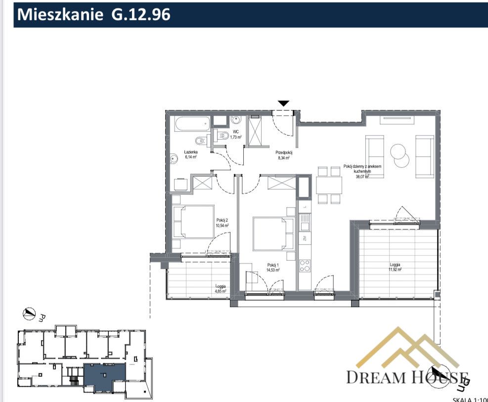 Mieszkanie 3-pokojowe Gdańsk Przymorze, ul. Czarny Dwór. Zdjęcie 18