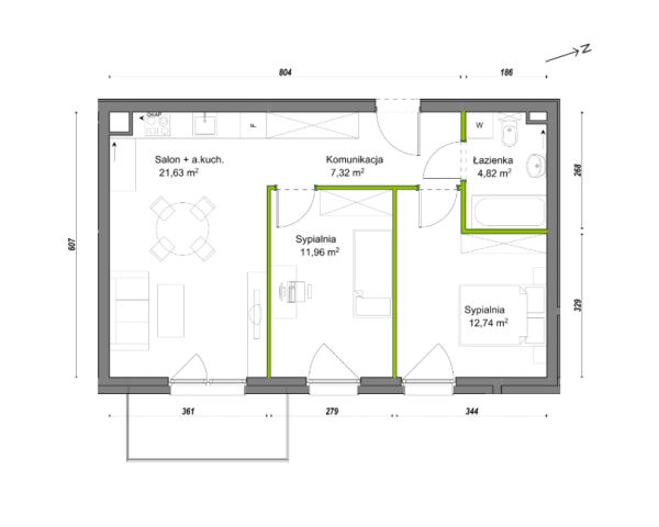 Mieszkanie 3-pokojowe Wrocław Ołtaszyn, ul. Orawska. Zdjęcie 8