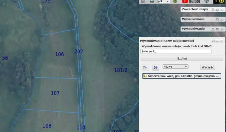 Działka rolna Świerzenko