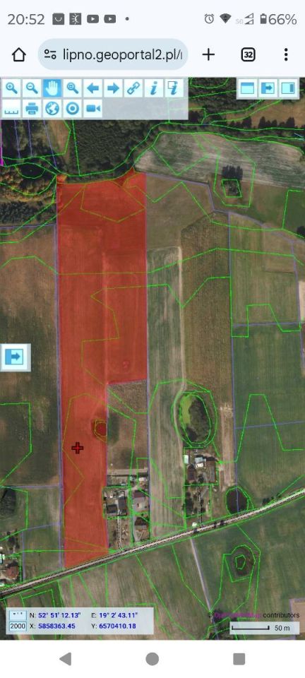 Działka rolna Brzeźno