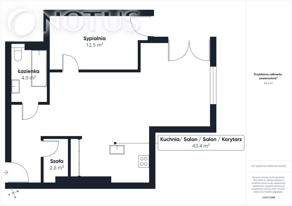 Mieszkanie 2-pokojowe Katowice, ul. Władysława Orkana. Zdjęcie 5