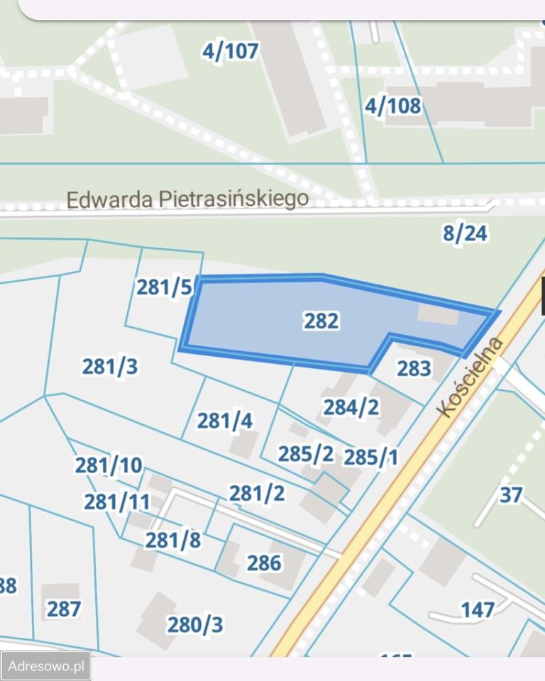 Działka inwestycyjna Starachowice, ul. Kościelna