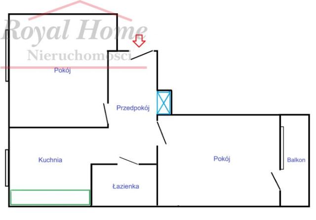 Mieszkanie 2-pokojowe Wrocław Krzyki, ul. Łódzka. Zdjęcie 13