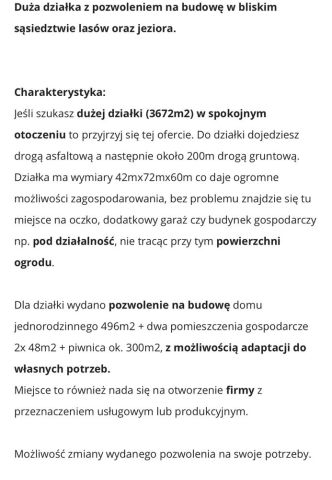 Działka budowlana Zajezierze. Zdjęcie 4