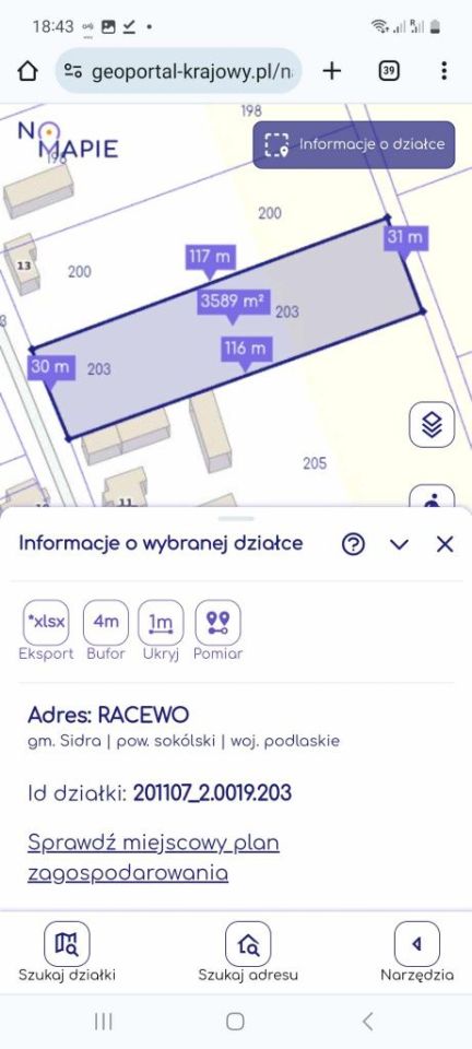 Działka budowlana Racewo. Zdjęcie 2