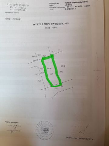 Działka rolno-budowlana Nidzica, ul. Działdowska. Zdjęcie 1