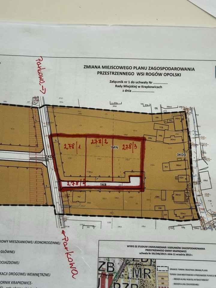 Działka budowlana Rogów Opolski. Zdjęcie 3