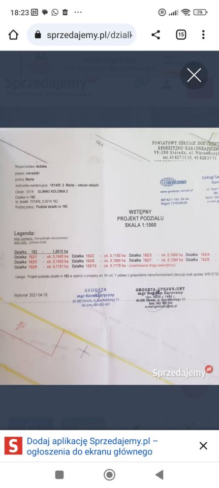 Działka budowlana Glinno kolonia. Zdjęcie 6