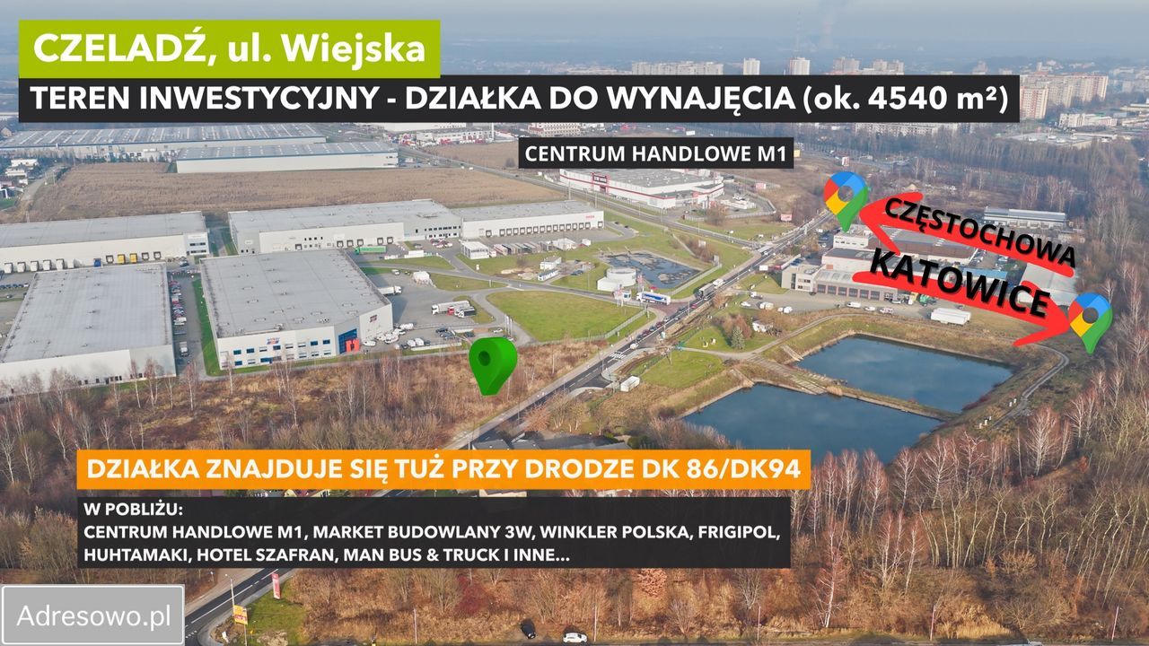 Działka inwestycyjna Czeladź, ul. Wiejska. Zdjęcie 2