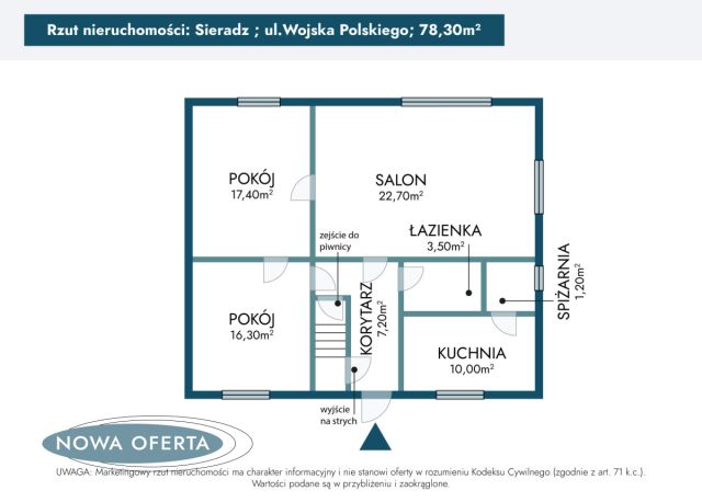 dom wolnostojący, 3 pokoje Sieradz, ul. Wojska Polskiego. Zdjęcie 18