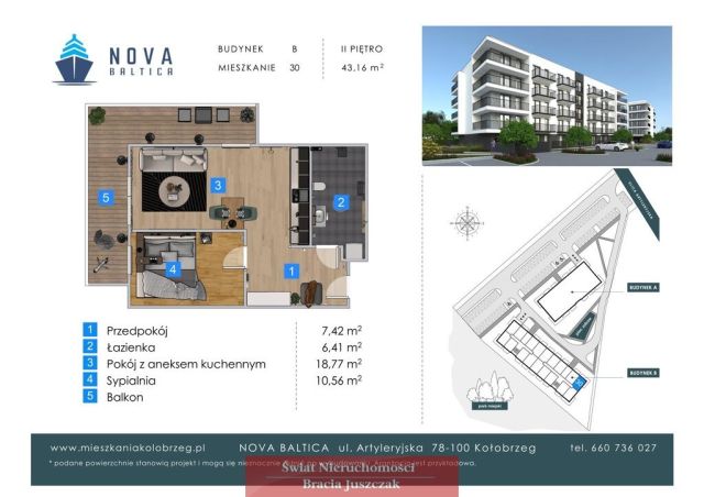 Mieszkanie 2-pokojowe Kołobrzeg. Zdjęcie 3