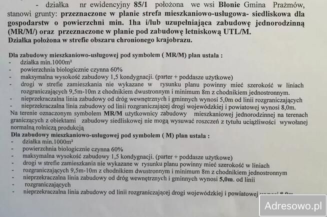 Działka budowlana Błonie, ul. Wrzosowa. Zdjęcie 5