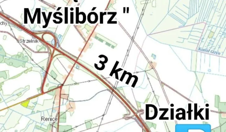 Działka inwestycyjna Giżyn