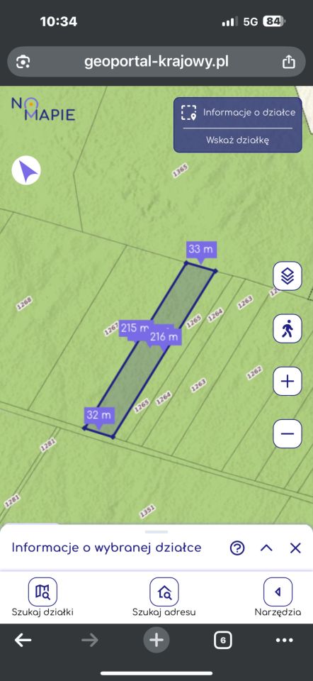 Działka leśna Kopanica, ul. Księcia Józefa Poniatowskiego