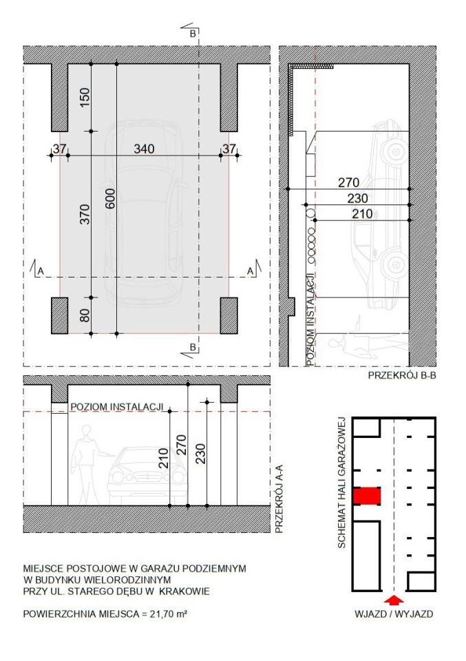 Garaż/miejsce parkingowe Kraków Bronowice, ul. Starego Dębu. Zdjęcie 5